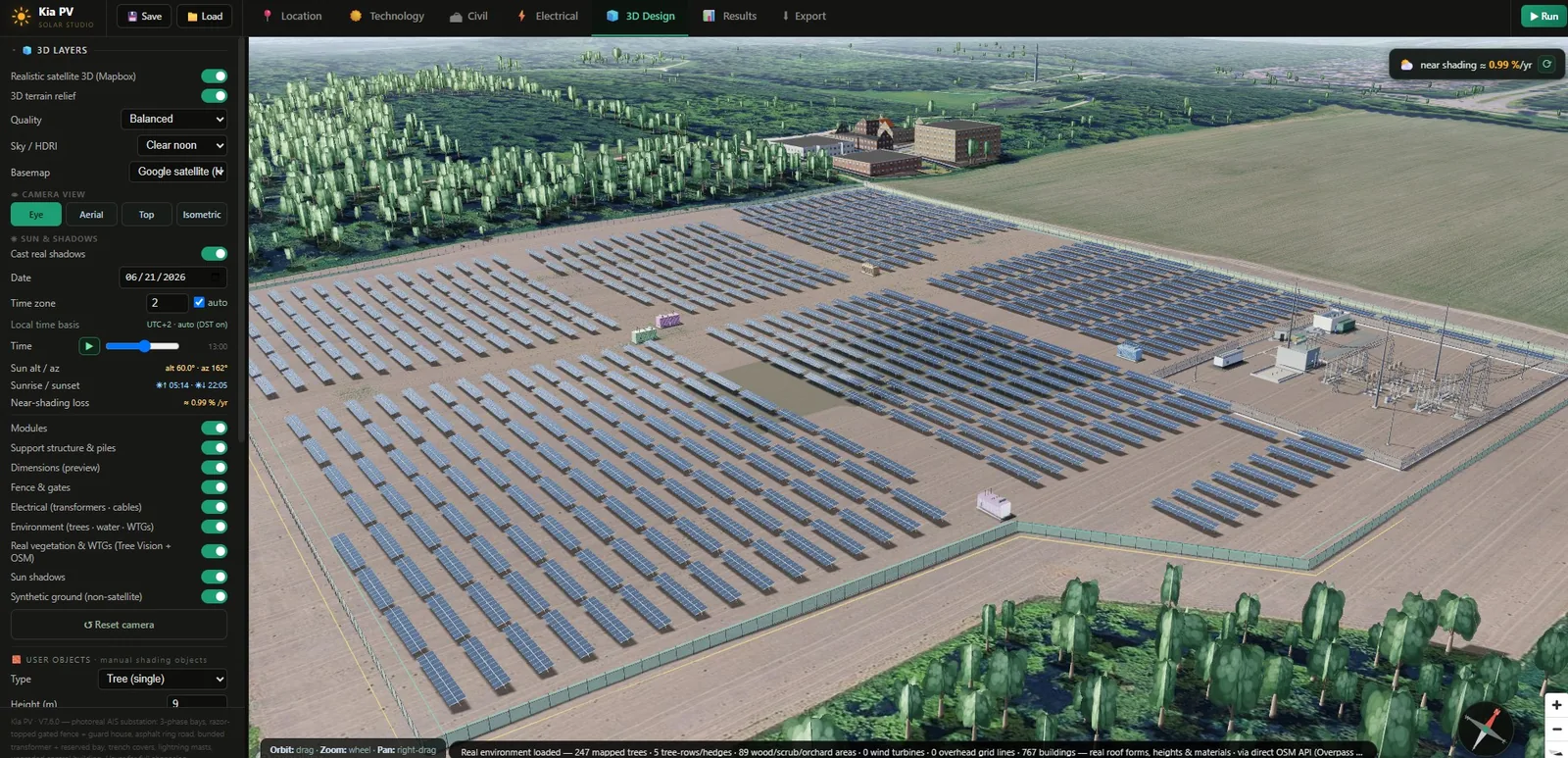Kia PV photoreal 3D design on the real environment